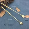 Antique Two - Piece Set of Incense Spoon Incense Shovel Brass Incense Tools DIY Household Indoor Seal Extension Incense Tools