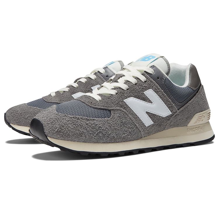 New Balance 574 Серые кроссовки унисекс белые U574WR2