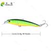 1pc HENGJIA  Minnow Fishing Lure 5colors Plastic Hard Baits with Rattles for Sea Fishing