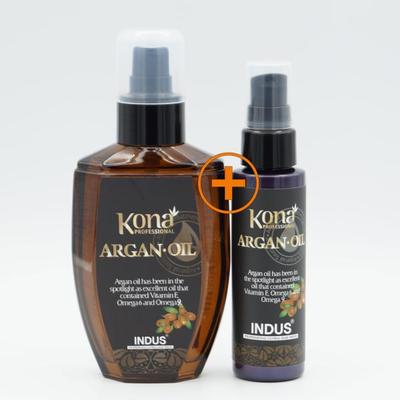 Induskona Argan Oil 2 Pieces Hair Essence Питательные вещества для волос Восстановление поврежденных волос Шелковый протеин Масло асаи Лечение волос Маска