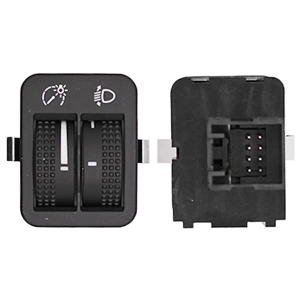5ND941333A: Compatible Headlight Switch with Horizontal Height Adjustment for 2008-2015 Volkswagen.