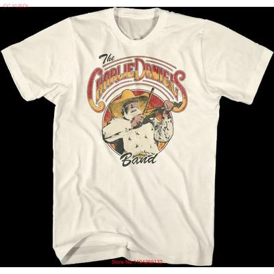 Retro Fiddle Photo Charlie Daniels Band T Shirt Vintage Graphic Comfortable Streetwear Fashion Top For Everyday Wear