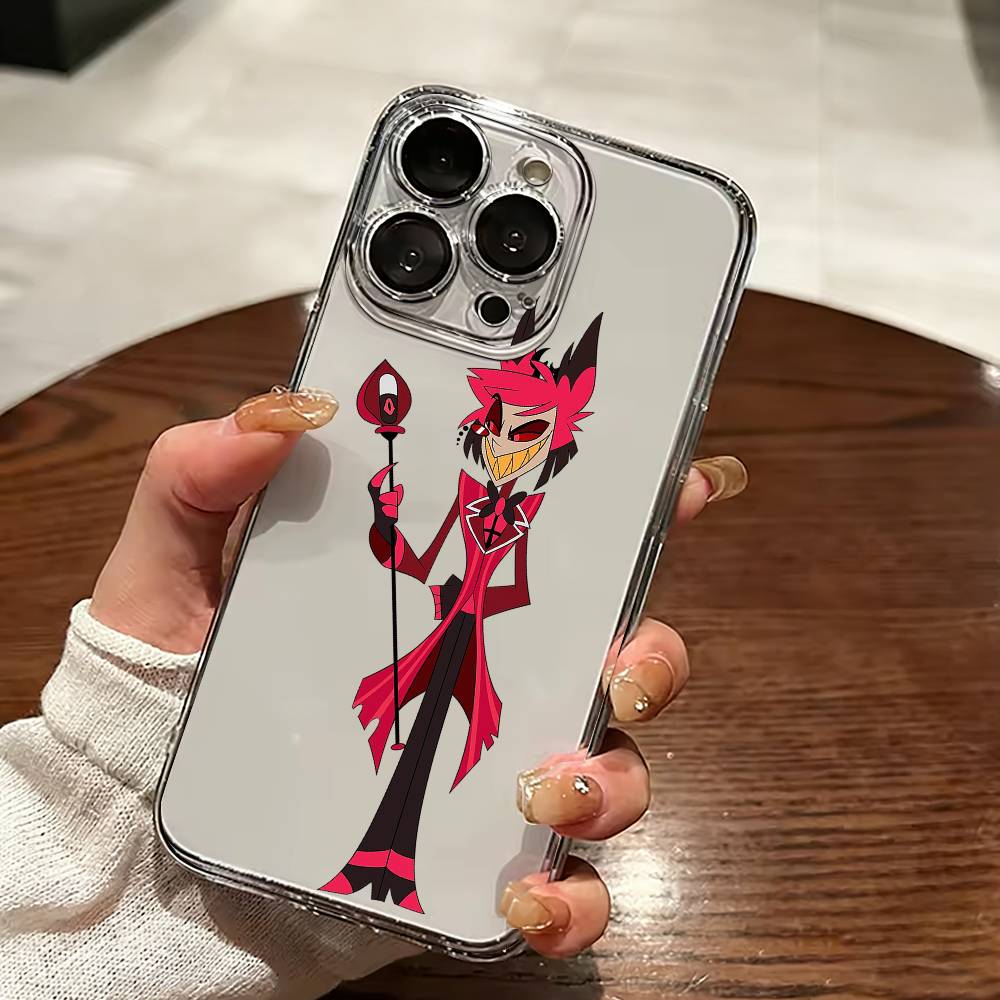 Hazbin H-Отель-l Чехол для телефона для iPhone 17 16 15 14 13 12 11 Mini Pro Max Plus Прозрачная крышка