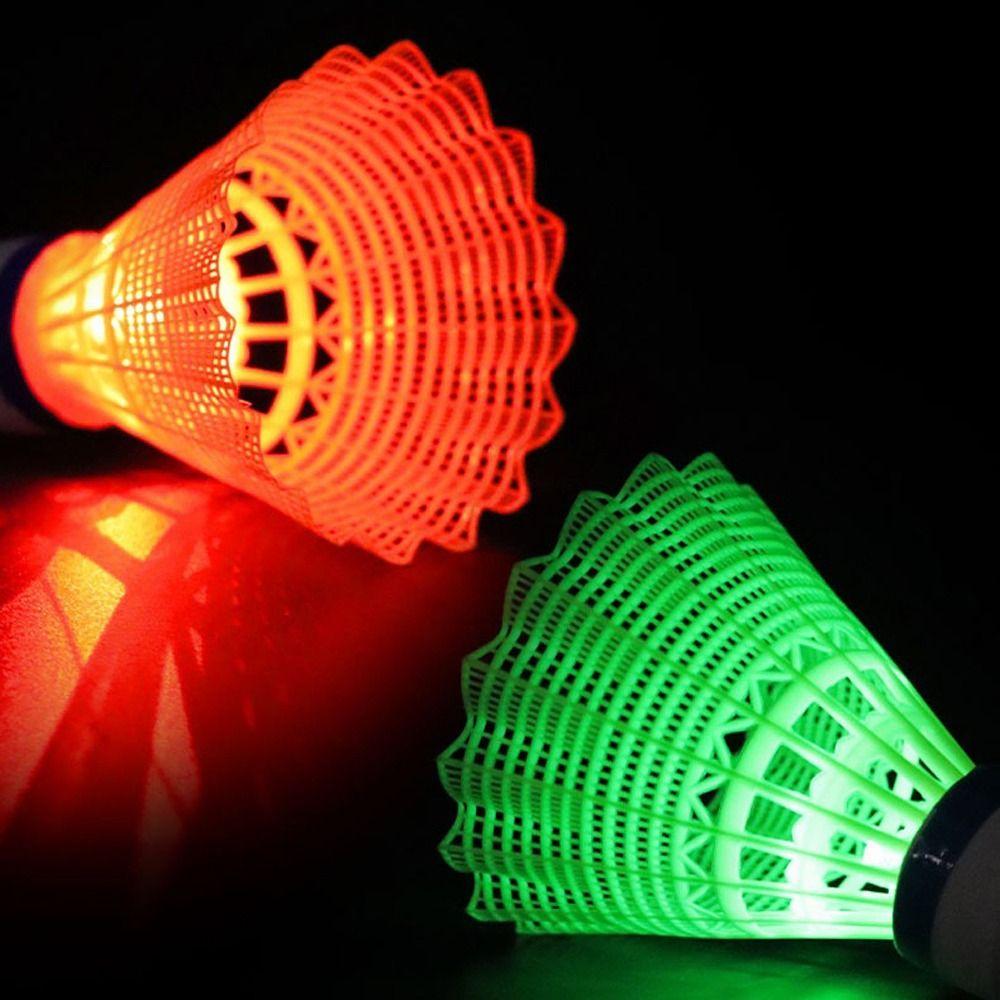 Glowing LED Badminton Light-up Lighting Shuttlecocks Training Luminous Badminton Balls  Dark Night