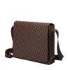 Men's Business Shoulder Bag Vintage Checked Crossbody Bag Clamshell Men's Travel Briefcase Large Capacity
