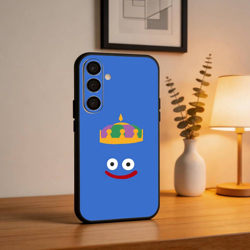 D-Dragon Quest S-слизь Чехол для телефона Samsung A73,72,71,53,52,51,22,91,80, Мягкий черный чехол