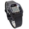 Casio Стандартные цифровые мужские часы W-800H-1AV Черные (Импортный)