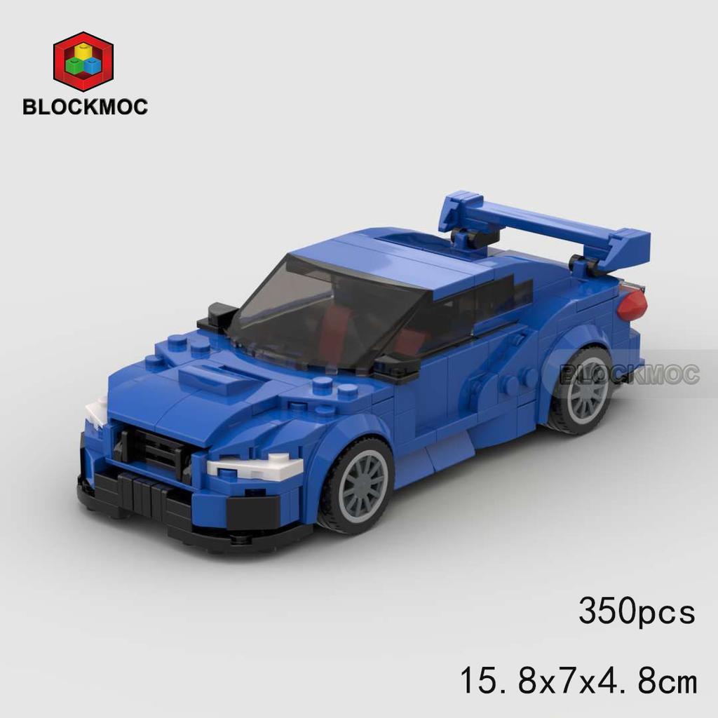 MOC Кубики Синий BRZ STi WRX K508 22b Sti Гоночный Спортивный Автомобиль Гонщик Строительные Блоки Креативные Гаражные Игрушки для Мальчика