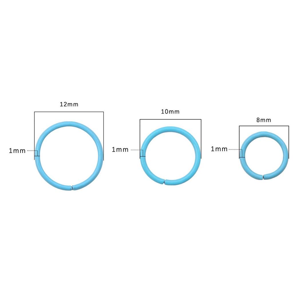 Круглые кольца для прыжков, красочные витые открытые разъёмные кольца, кольца для прыжков, соединитель для изготовления ювелирных изделий своими руками, поиск расходных материалов