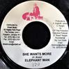 7inch Record ELEPHANT MAN - She Wants More NONE 13th Tribe Prod 2005 Jamaica Reggae, Ska & Dub Used