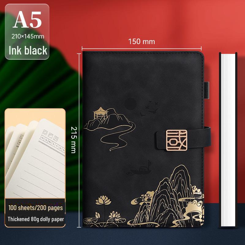 Подарочный набор из блокнотов формата А5 «Культура и творчество» — сувенир в китайском стиле с индивидуальным логотипом