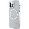Guess Guhmp12Mhtrms Iphone 12/12 Pro 6.1 Srebrny/Silver Twarde Etui Metalowa Ramka Magsafe