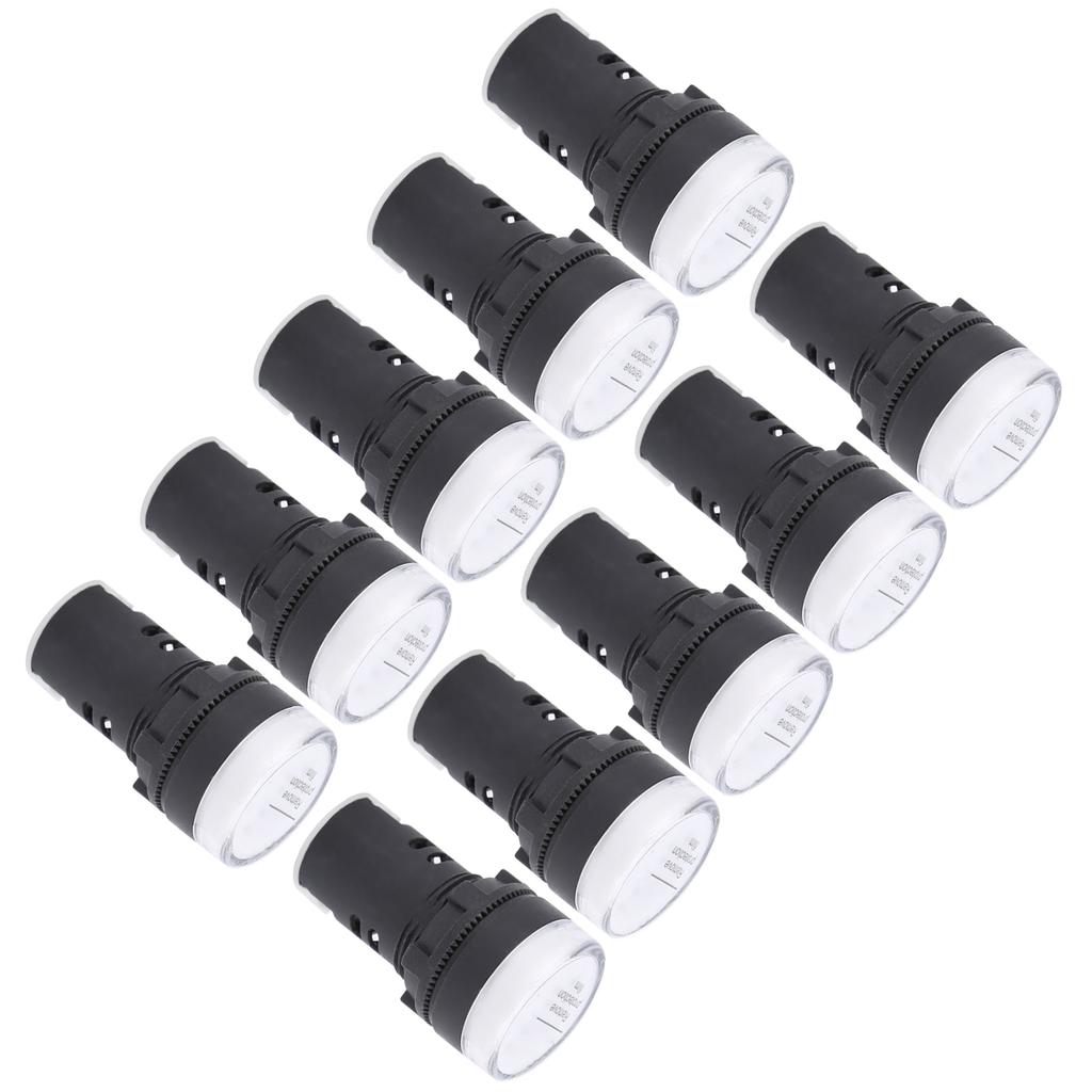 10 шт. Световой индикатор AD16‑22DS LED Белый Высокая яркость Оборудование-аксессуар AC DC110V