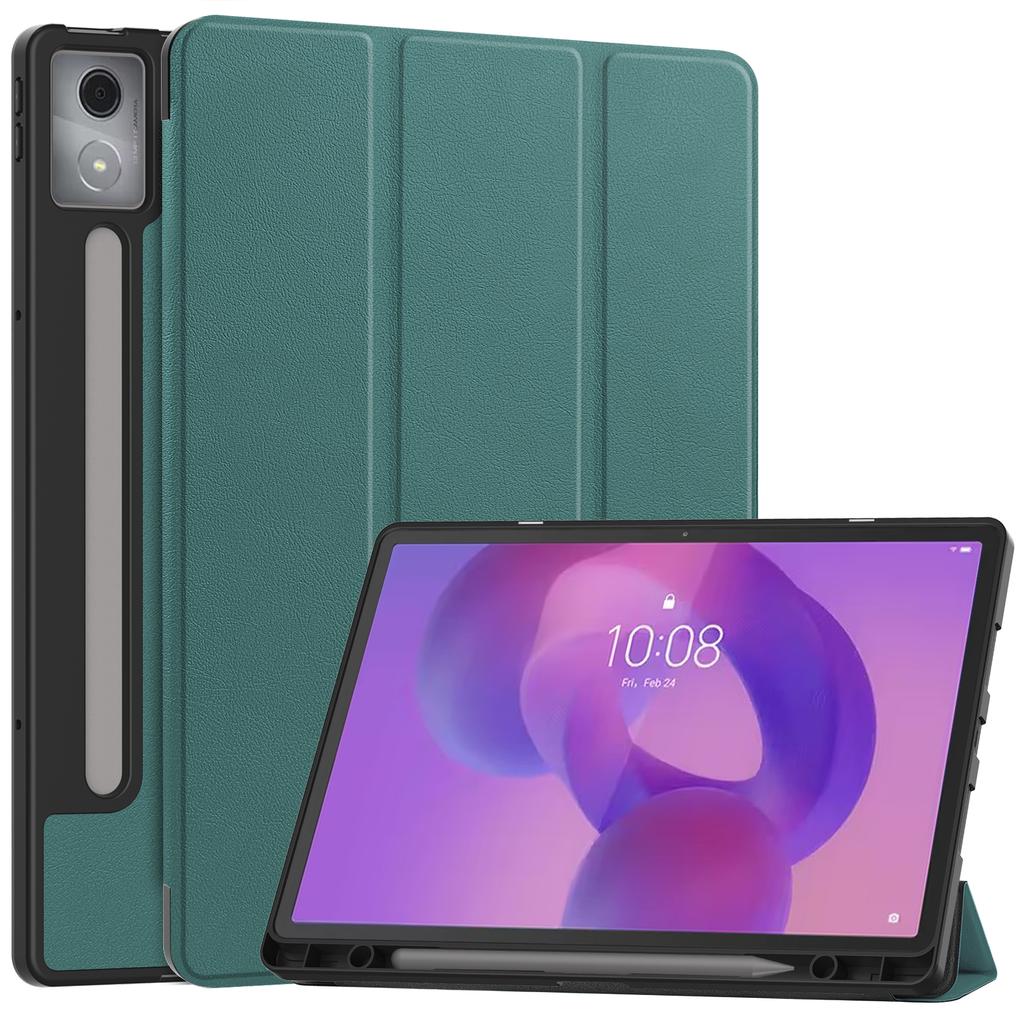 Для Lenovo Idea Tab Pro Чехол Тройная подставка Кожа+ПК Чехол для планшета с держателем для ручки