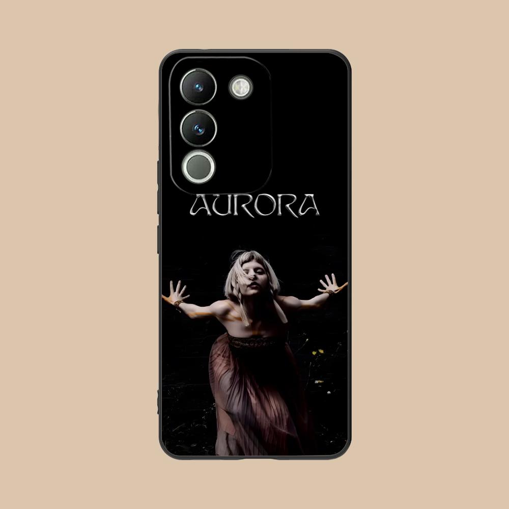 Матовый ТПУ чехол для мобильного телефона Aurora Aksnes для VIVO V60 V50 V40 V30 V29 V27 V25 V23 Pro Lite 5G Цветная печать