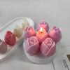 Tulip Candle Mold for DIY Flower Aromatherapy Stone Handmade Soap Cake Decoration Baking Silicone Mold for Crafting