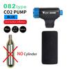 WEST BIKING Mini CO2 Inflator Portable Auto Hand Pump Schrader & Presta Valve Adapter Aluminum Alloy Cycling Bike Bicycle Pump