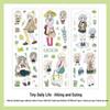 Infeel.Me Tiny Daily Series: Matte Self-Adhesive Six-Roll Character Tape Pack