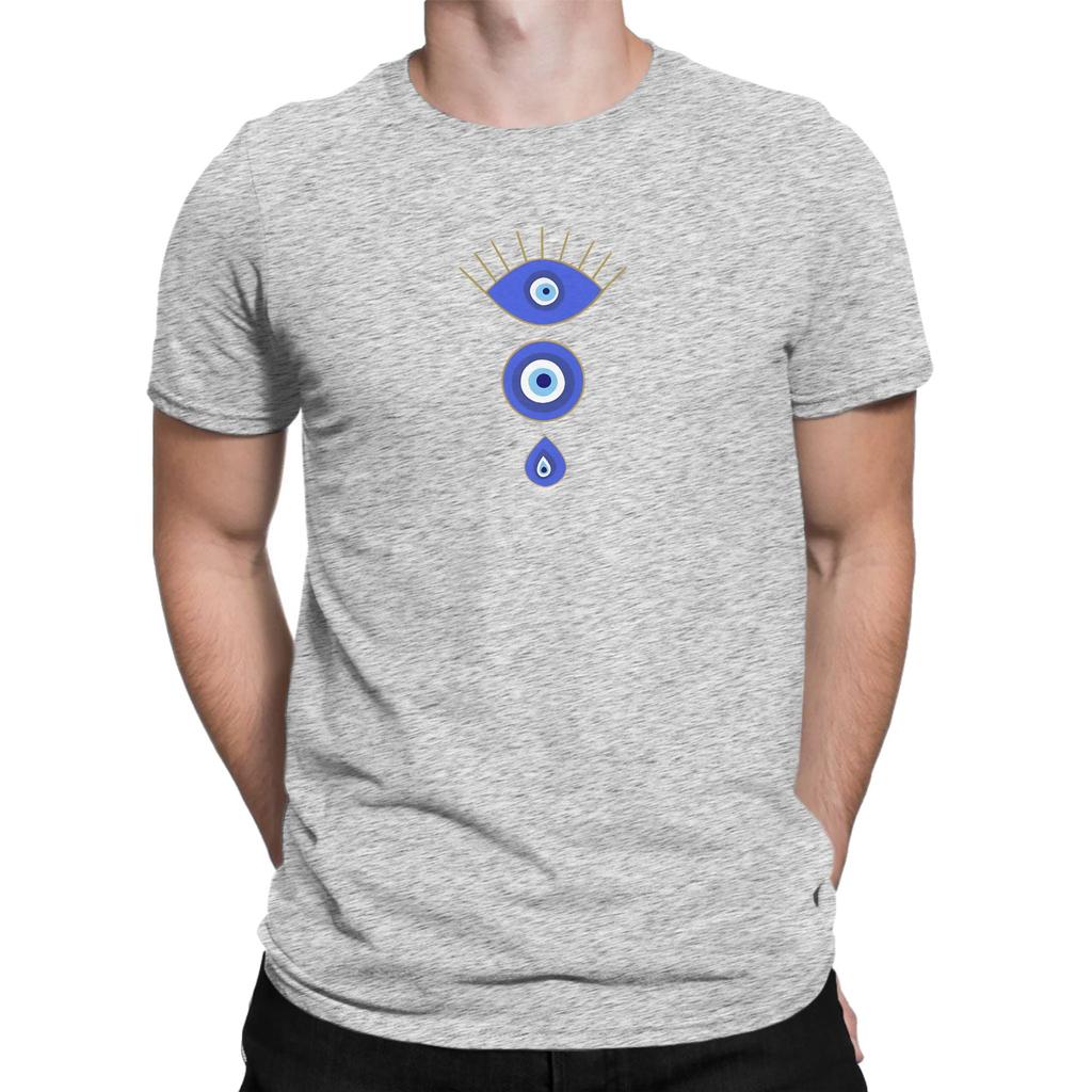 Evil Eye Tshirt For Unisex Greece Casual Pure Cotton Tees Crewneck Short Sleeve T Shirt Summer Tops