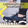 Men's Lightweight Safety Work Shoes: Anti-Smash, Anti-Puncture, Breathable, Non-Slip, Wear-Resistant.