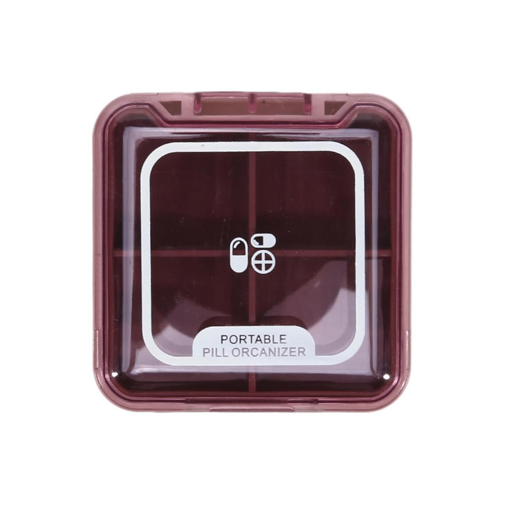 Мини Дорожный Футляр для Таблеток Органайзер для Хранения Лекарств Контейнер Диспенсер для Таблеток Независимые Ячейки Таблетница Коробка для Рыболовных Снастей