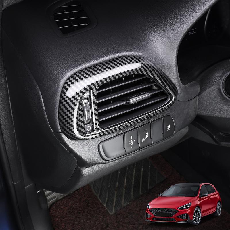 Для Hyundai I30/I30 N 2017-2025 Автомобильный Тюнинг Карбоновое Волокно Центральная Консоль Кнопка Стеклоподъемника Рычаг КПП Крышка Воздуховода Аксессуары LHD