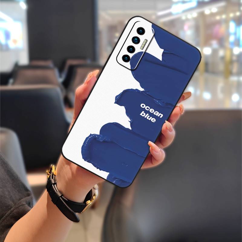Прочный чехол для телефона с граффити для Tecno Camon17P Пылезащитный Милый Полная обертка ТПУ Задняя крышка Водонепроницаемый Ударопрочный Чехол для телефона