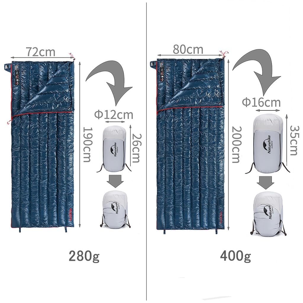 Спальный конверт Naturehike Down Ultra использует конверт Goose 4 Sleeping Mountain Disaster Sleeping in a Can Connect 2 Sleeping Compression Bag Mesh