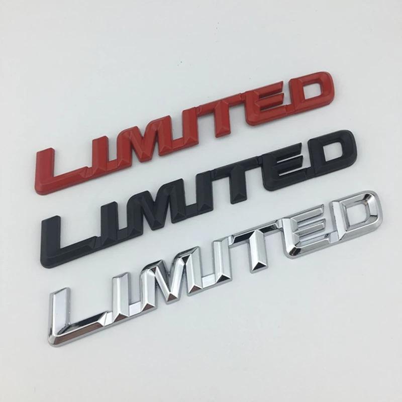 3D Metal Limited Emblem Logo Decal Car Fender Trunk Badge For Jeep Grand Cherokee Toyota Highlander Limited Sticker Accessories