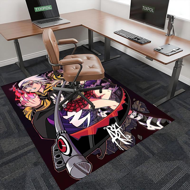 1pc Anime Cartoon Design Ryuko Chair Mat - Non-Slip Office Rug for Home Decor, Gaming Room, Seasonal Gift.T084