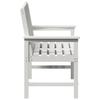 Garden Bench White 120 x 59 x 88 cm HDPE