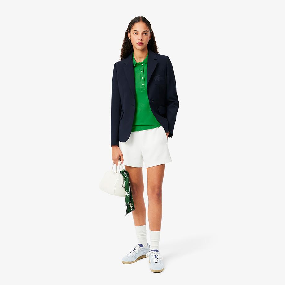 Lacoste Женская приталенная футболка-поло с 4 пуговицами PF5462-55GSIW