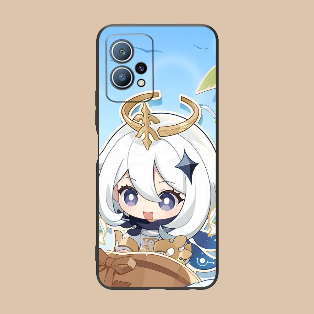 Game GI Paimon Matte TPU Mobile Phone Case for Huawei P60 P50 P40 P30 P20 P10 P9 P8 Pro Lite Plus Colorful Printing Cover