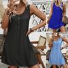 Summer Women's Casual Button Vest Dress