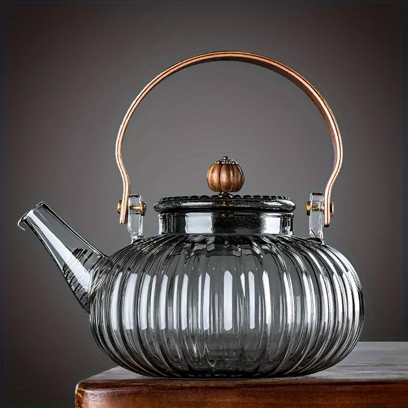 1 шт., стеклянный чайник для кипячения, бытовой электрический чайник, керамический горшок для плиты, высокотемпературный прозрачный чайник для кипячения, чайник с высокой боросиликатной хризантемой St