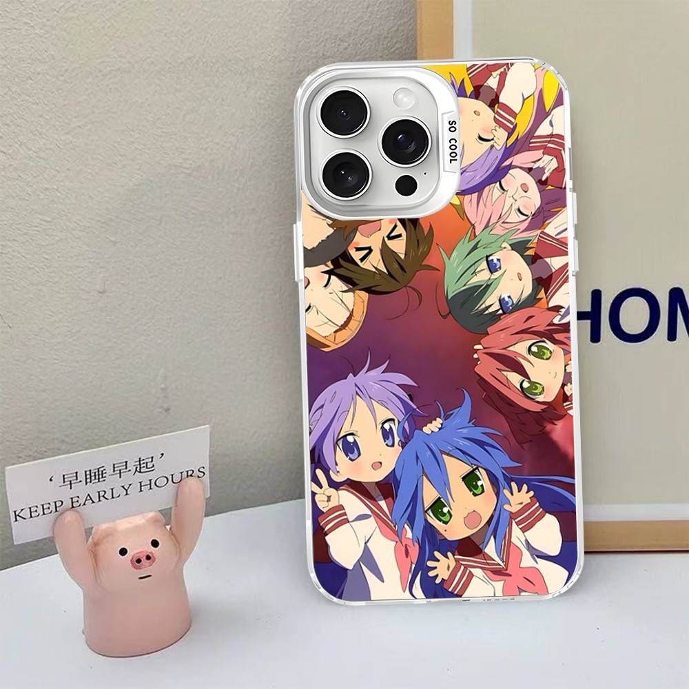 Мультяшный чехол-счастливая звезда для телефона iPhone 17 16 15 14 13 12 11 Pro MAX Матовый противоударный задний чехол Защита от падений Матовая крышка