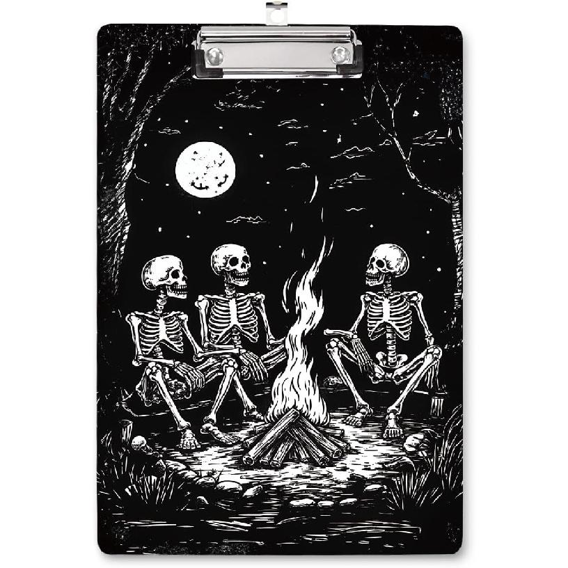 WAVEYU Cute Clipboard, Decorative Office Fashion Hardboard Wood Nursing Clip Board for Standard A4 Letter Size for Students, Women,12.5"x 9",