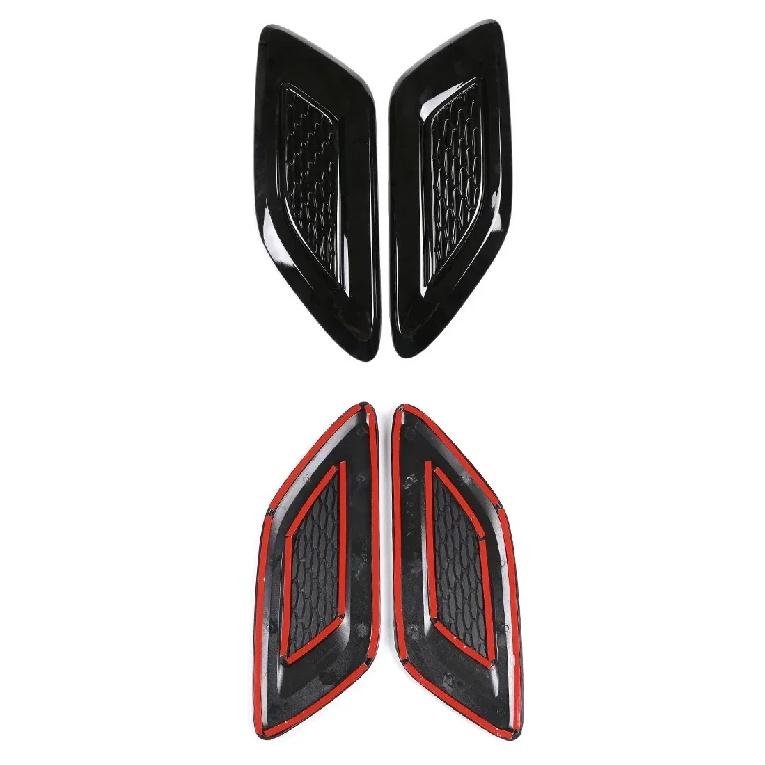 Car Hood Air Vent Cover Trim For Harvard H9 2024-2026 ABS Black Exterior Car Accessories