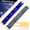 Aquarium Light 2 Lighting Modes High Brightness Multipurpose Full Spectrum Aquarium Hood LED Light with Extendable Bracket for Fish Tank
