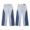 Fashion Print Jeans Loose Casual Sports Denim Pants for Men and Women