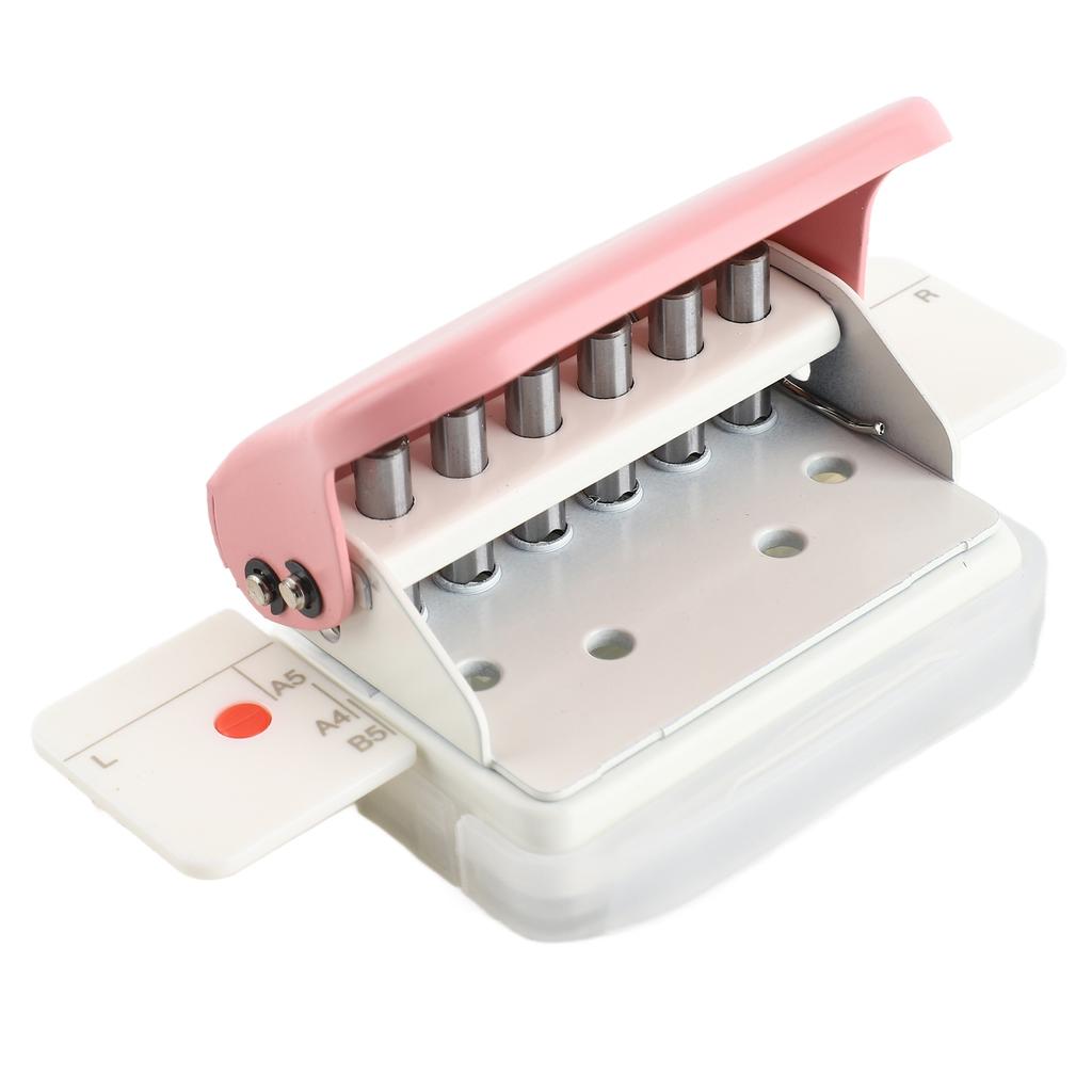 99H9 Hole Puncher 26Hole 30Hole 20Hole Paper A4 B5 A5 LooseLeaf Manual Punching Machine Pink