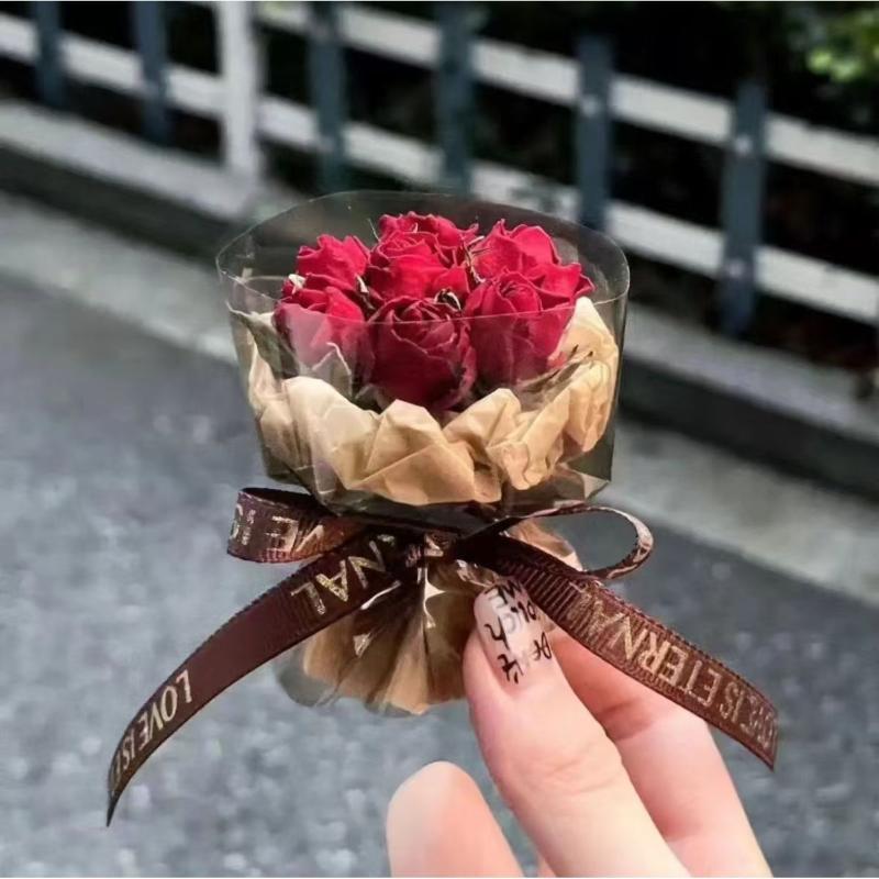 Beautiful Soap Rose Flower Artificial Bouquet for Home Decor and Special Occasions like Christmas