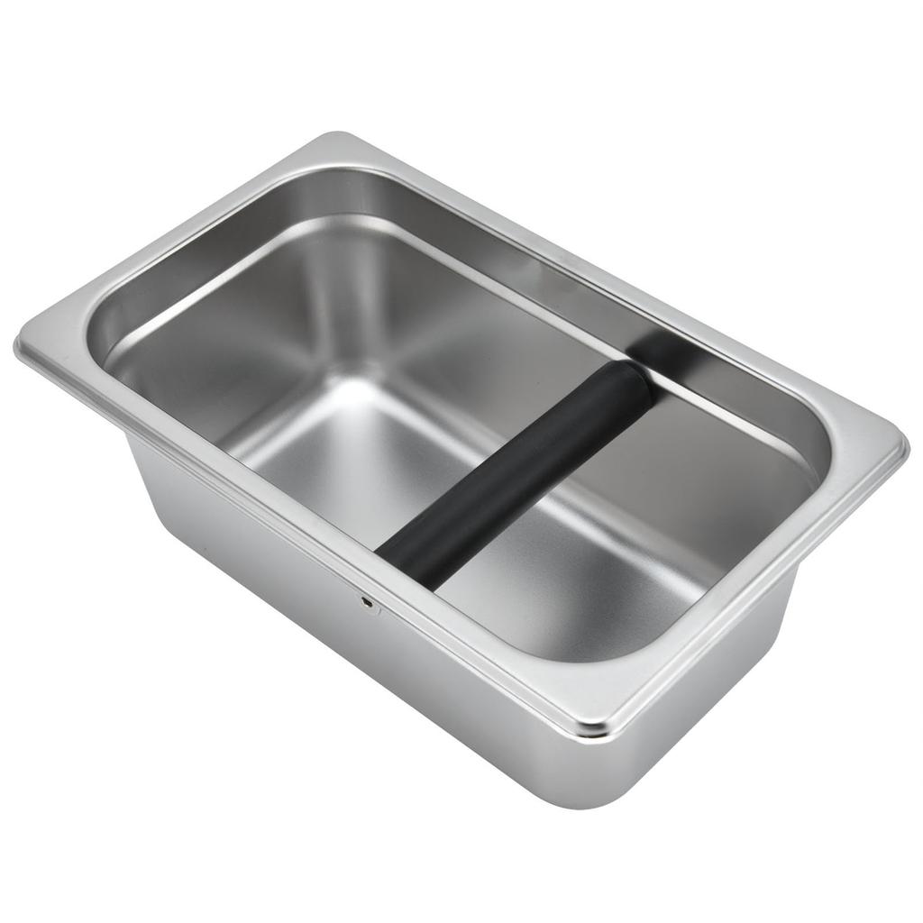 Большой кофейный ящик, контейнер для кофейной гущи из нержавеющей стали, ведро для остатков, мусорное ведро, прямоугольное