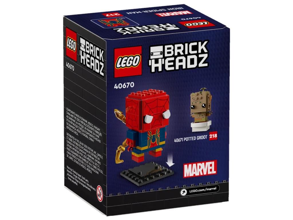 LEGO BrickHeadz Железный Человек-паук 40670 Конструктор для детей от 10 лет
