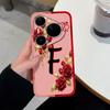 For Huawei Pura 80 Pro+ 80Ultra Pura 90 Pro Max Case Elegant Rose Letters Phone Cover Soft Liquid Silicone High Quality Shell for Pura80 Pura90 Bumper
