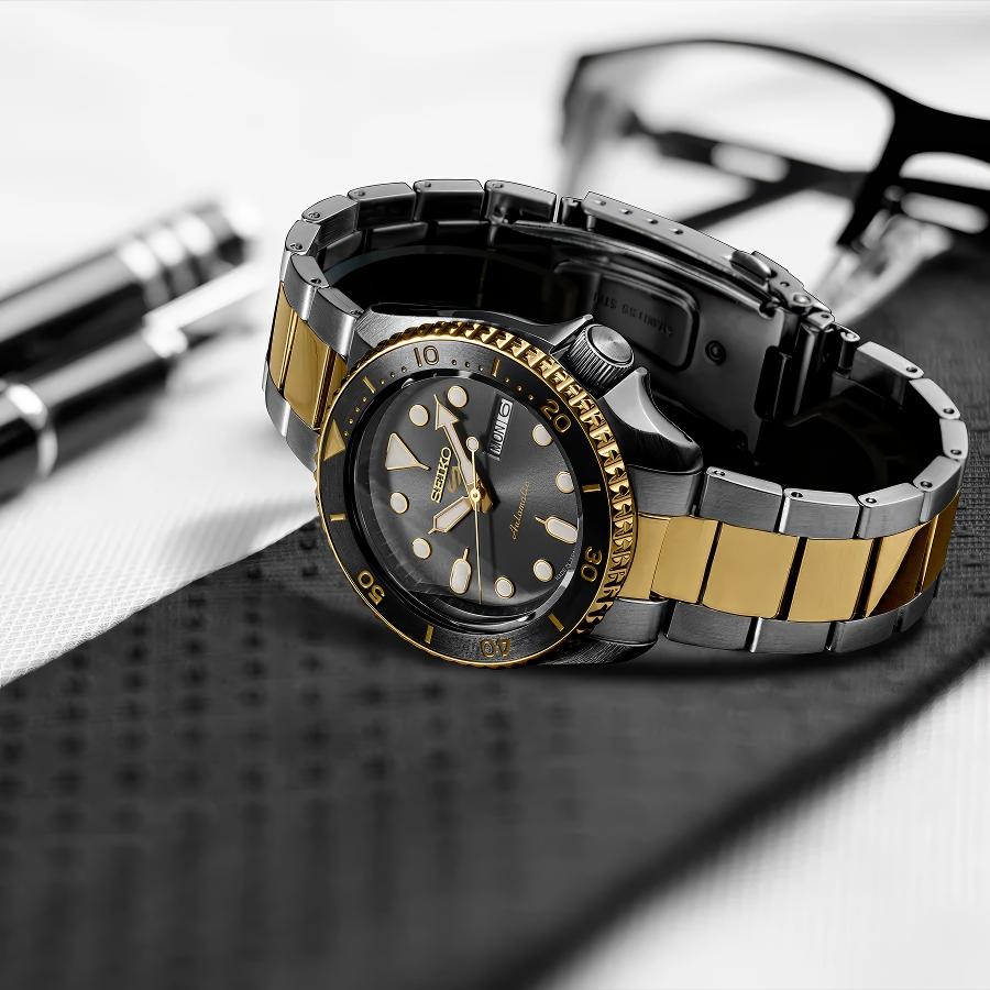 Seiko 5 Sports SRPK22 Автоматические мужские часы с угольным циферблатом