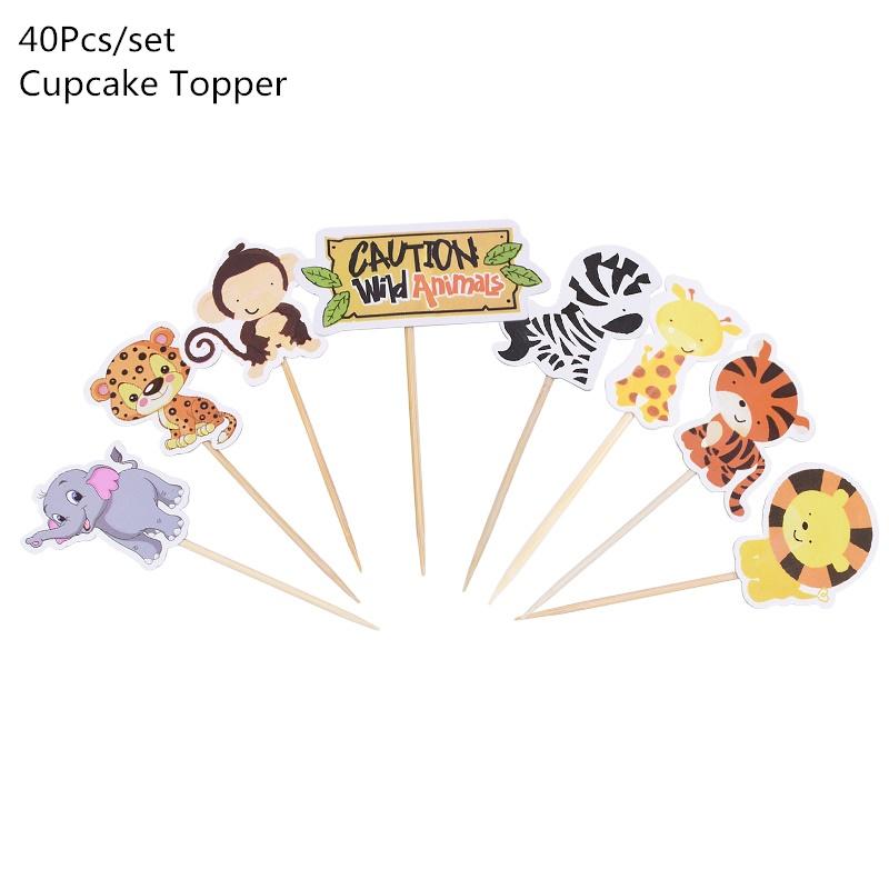 Посуда для дня рождения в стиле джунглей, украшение для вечеринки по случаю дня рождения, скатерть, тарелка, чашка, сафари на дикую природу, товары для первого дня рождения детей