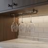 27/35cm Upside-down Wine Glass Rack 1/2/3 Row Hanging Cup Holder  Kitchen