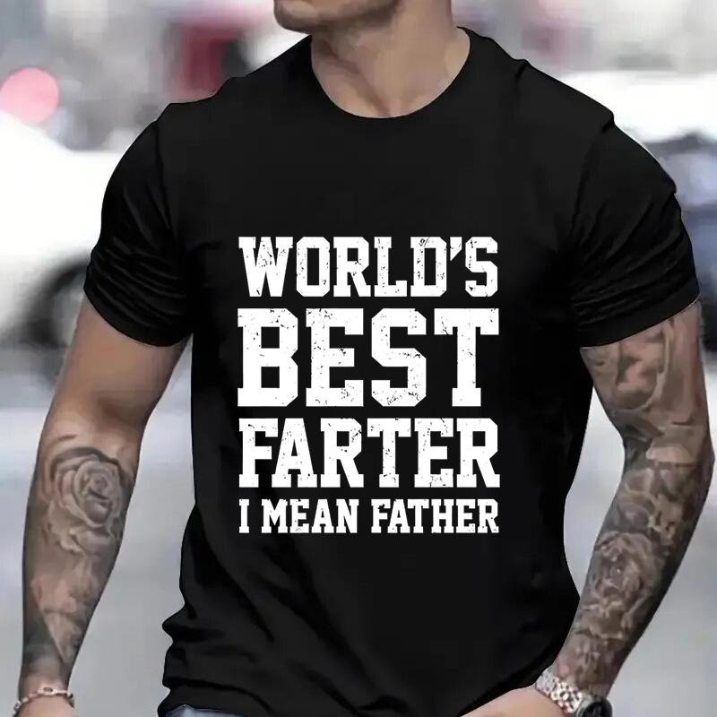 Fathers Day Mens Shirt Tops Birthday Gifts From Daughter Dad Funny T Shirts for Men Fashion Casual Clothes O-Neck Short Sleeves