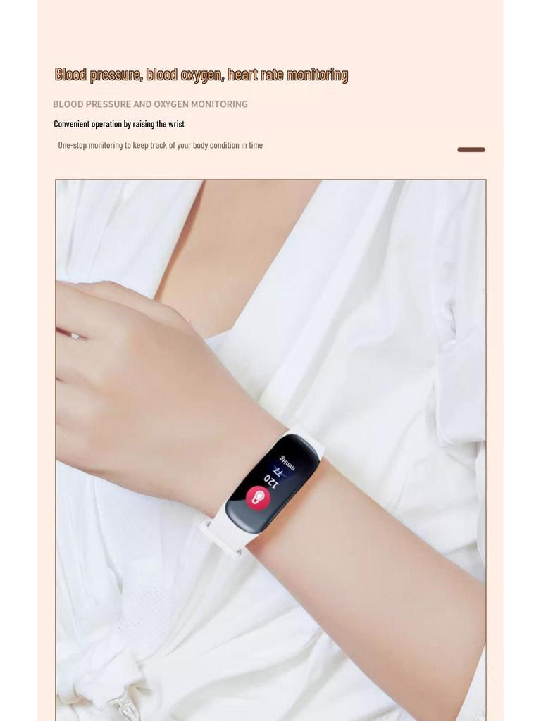 Женские многофункциональные спортивные смарт-часы - Монитор сердечного ритма и артериального давления, Идеальный модный подарок для девушки или жены